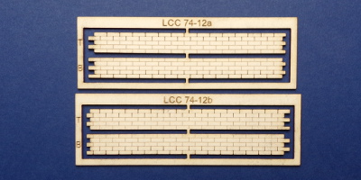 LCC 74-12 O gauge horizontal wall decoration with compensation